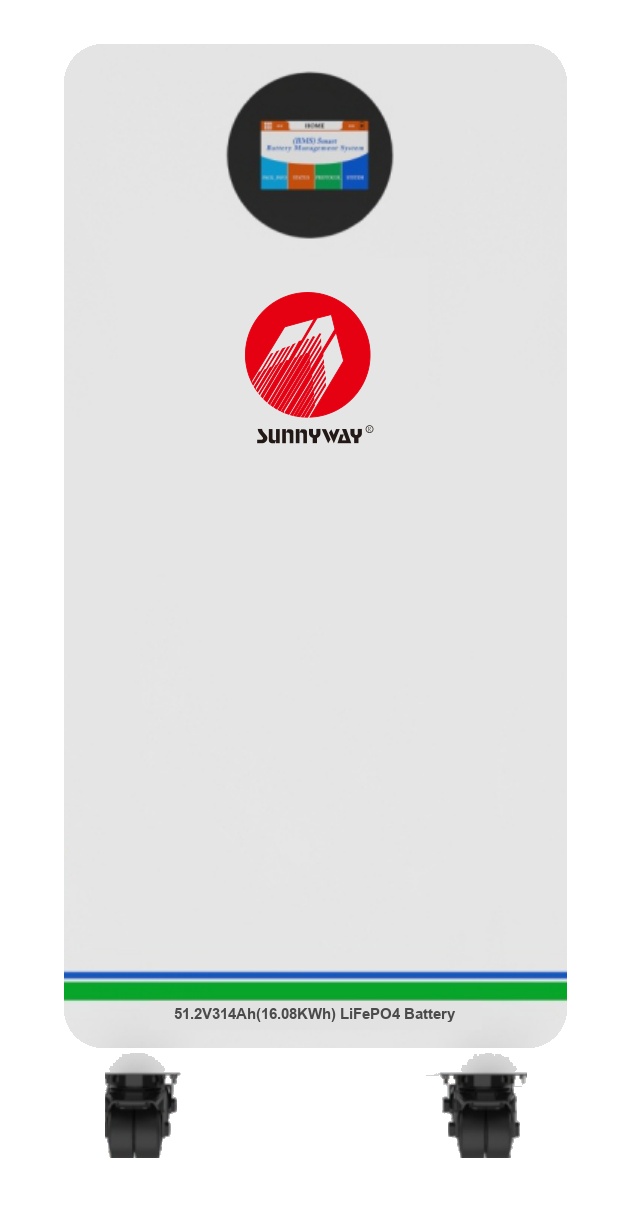 Batterie d'alimentation continue Solaire ESS LiFePO4 51.2V 314Ah (16.08 kWh) SUNNYWAY SWES-W2